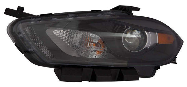 2013-2015 Dodge Dart Head Lamp Driver Side Halogen Black Bezel High Quality