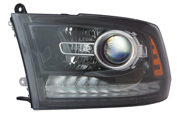 2013-2015 Ram Ram 2500 Head Lamp Driver Side Halogen Projector Black Bezel High Quality