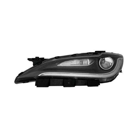 2015-2016 Chrysler 200 Sedan Head Lamp Driver Side Hid With Led Drl Black Trim High Quality