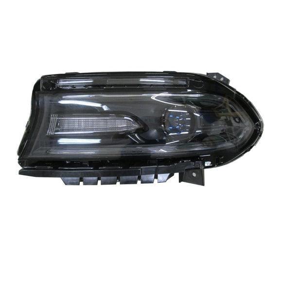 2016-2017 Dodge Charger Head Lamp Driver Side Halogen With Led Drl With Out Logo High Quality