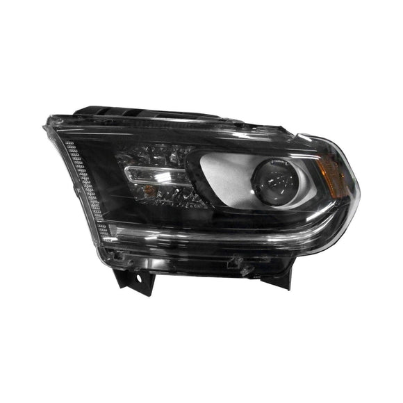 2016-2021 Dodge Durango Head Lamp Driver Side With Out Led Lamp Chrome Trim High Quality