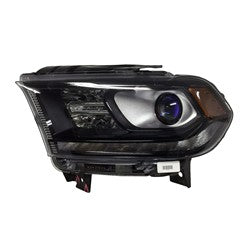 Head Lamp Driver Side Dodge Durango 2016-2020 Halogen Black Bezel With Led Drl Capa , Ch2502305C