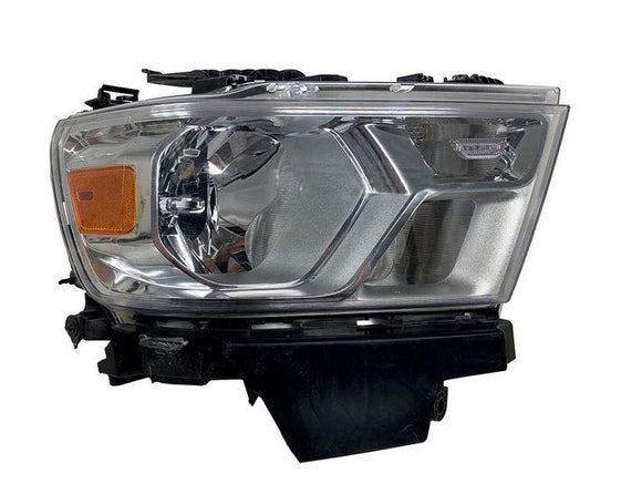 2019-2020 Ram Ram 1500 Head Lamp Driver Side Halogen With Black Trim Economy Quality