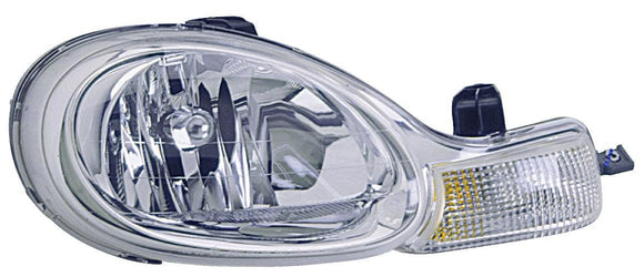 2000-2002 Dodge Neon Head Lamp Passenger Side Chrome Housing