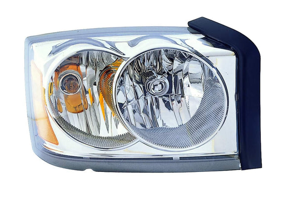 2006-2007 Dodge Dakota Head Lamp Passenger Side With Out Black Bezel High Quality