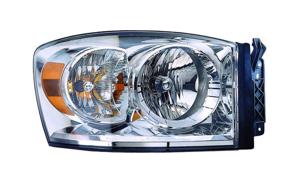 2007-2009 Dodge Ram Mega Cab Head Lamp Passenger Side With Out Lower Amber High Quality