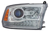 2013-2015 Ram Ram 2500 Head Lamp Passenger Side Halogen Projector Style Chrome Exclude Sport/Rt High Quality