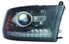 2014 Ram Ram 2500 Head Lamp Passenger Side Halogen Projector Black Bezel High Quality