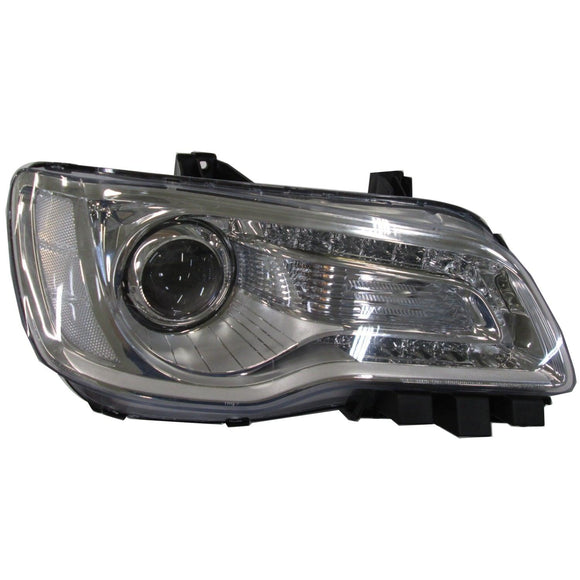 2015-2017 Chrysler 300 Head Lamp Passenger Side Halogen Chrome Bezel High Quality