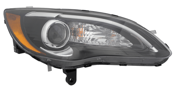 2011-2014 Chrysler 200 Convertible Head Lamp Passenger Side Halogen Black Bezel S Model High Quality