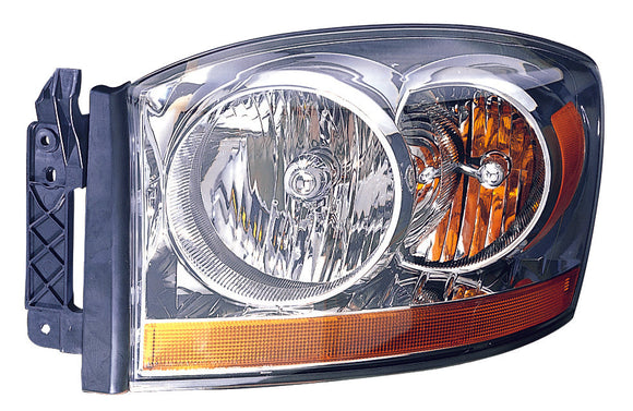 Head Lamp Driver Side Dodge Ram Mega Cab 2006 Without Black Bezel Capa , Ch2518114C