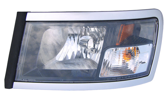 Head Lamp Driver Side Dodge Dakota 2008-2010 With Black Bezel Capa , Ch2518127C