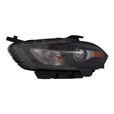 2016 Dodge Dart Head Lamp Driver Side Halogen Codes Lmc/Mfa Black Bezel High Quality