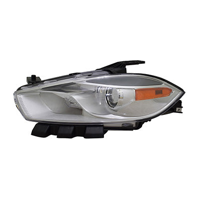 Head Lamp Driver Side Dodge Dart 2016 Halogen Code Lmc/Mfp With Chrome Bezel Capa , Ch2518151C