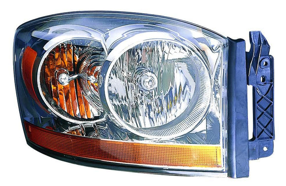 2006 Dodge Ram Mega Cab Head Lamp Passenger Side With Out Black Bezel High Quality