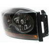 2006 Dodge Ram 1500 Head Lamp Passenger Side With Black Bezel High Quality