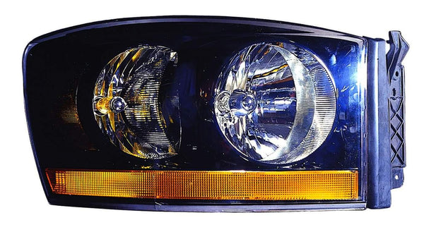 2006 Dodge Ram 1500 Head Lamp Passenger Side With Black Bezel High Quality