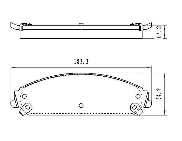 2008-2009 Dodge Caliber Brake Pads Set Front Ceramic