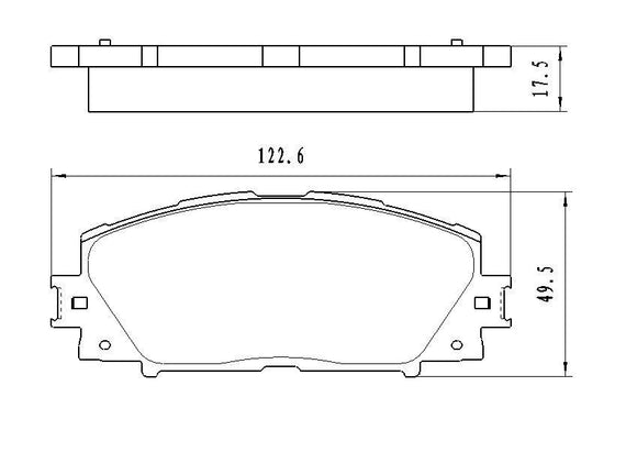 2012-2015 Toyota Prius Plug-In Brake Pads Set Front Ceramic