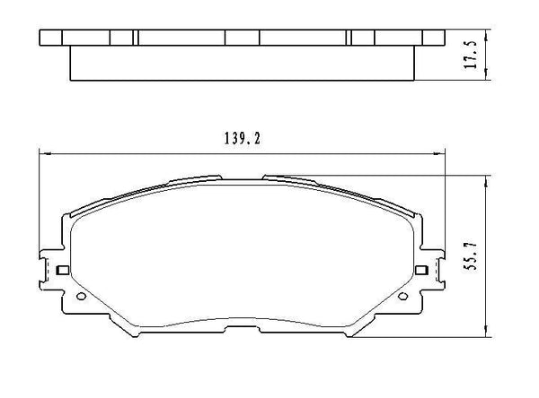 2008-2015 Scion Xb Brake Pads Set Front Ceramic