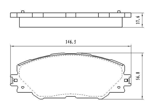 2011-2016 Scion Tc Brake Pads Set Front Ceramic