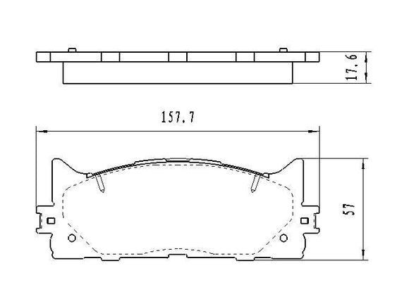 2007-2017 Toyota Camry Brake Pads Set Front Ceramic