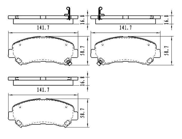 2009-2019 Nissan Maxima Brake Pads Set Front Ceramic