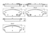 2011-2015 Chevrolet Cruze Brake Pads Set Rear Ceramic