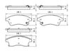 2012-2017 Chevrolet Sonic Sedan Brake Pads Set Front Ceramic