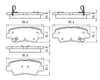 2012-2019 Kia Rio Sedan Brake Pads Set Rear Ceramic