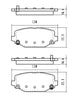 2012-2020 Dodge Caravan Brake Pads Set Rear Ceramic