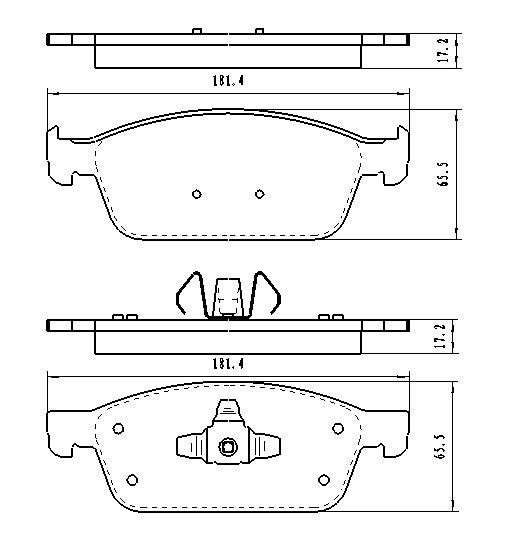 2013-2019 Ford Escape Brake Pads Set Front Ceramic