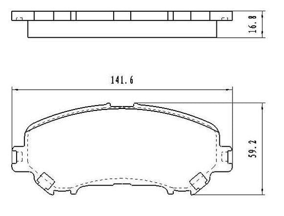 2017-2018 Nissan Rogue Sport Brake Pads Set Front Ceramic