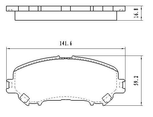 2017-2018 Nissan Rogue Sport Brake Pads Set Front Ceramic