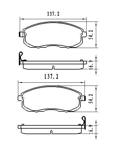 1998-2014 Nissan Altima Coupe Brake Pads Set Front Ceramic