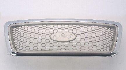 2004-2008 Ford F150 Grille Chrome Front With Champagne Honeycomb Lariat Model