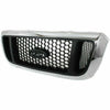 2004-2005 Ford Ranger Grille Chrome Gray 4Wd