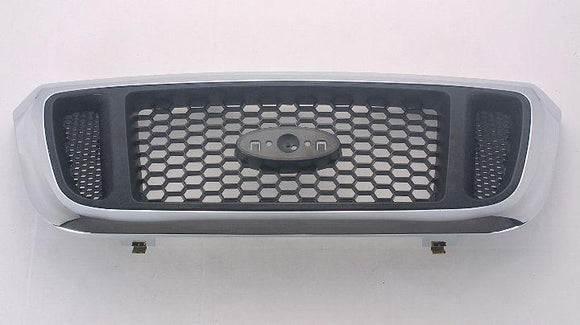 2004-2005 Ford Ranger Grille Chrome Gray 4Wd