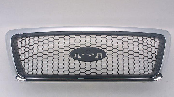 2006-2008 Ford F150 Grille Chrome Front With Black Honeycomb Xlt Model