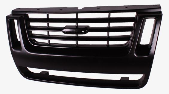 2007-2010 Ford Explorer Grille Black With Ironman Pkg With Sport