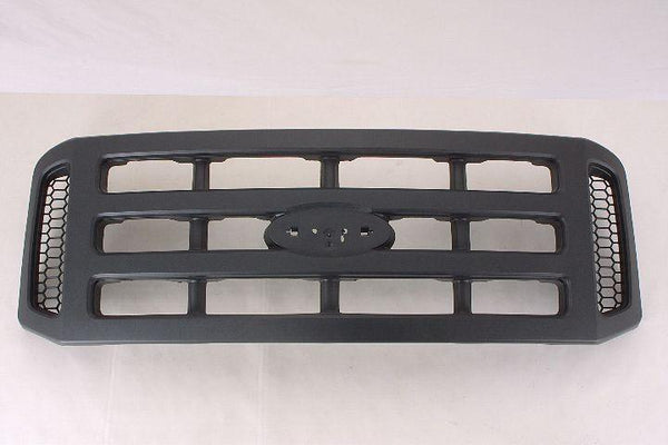 2006-2007 Ford F450 Grille Black Without Chrome Pkg Xl Model