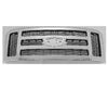 2008-2010 Ford F450 Grille Matte-Dk Gray With Chrome Front Xlt/Lariat Model