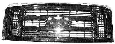 2015-2021 Ford E350 Grille Grey With Chrome Molding