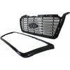 2006-2008 Ford F150 Grille (Lariat-Ltd) Ptd Center With Chrome Front Harley Davidson Edition