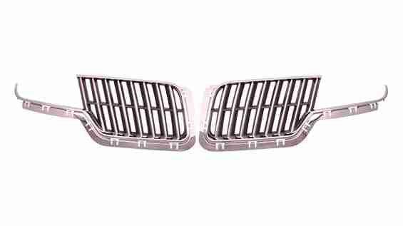 2010-2012 Lincoln Mkz Grille Chrome Dark Gray Driver Side With Sport Pkg