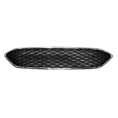 2015-2018 Ford Focus Grille Matte Black Honeycomb With Chrome Moulding S/Se Std Models