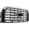 2015-2017 Ford F150 Grille Chrome 5 Bar Style Without Camera