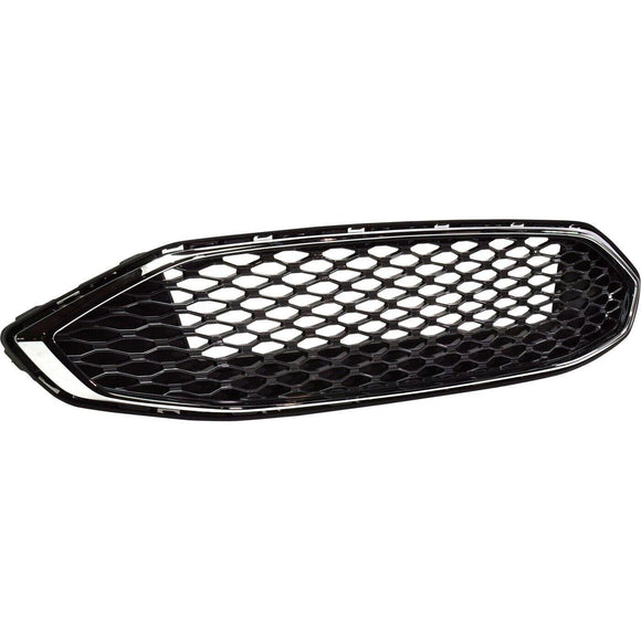 2017-2018 Ford Fusion Grille Black Mesh With Chrome Front Exclude Sport