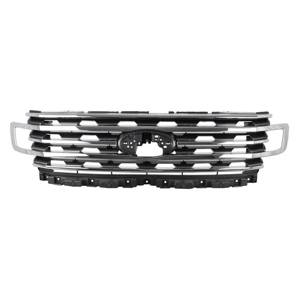 2018-2019 Ford Expedition Max Grille Assembly Chrome/Matte Black Without Camera