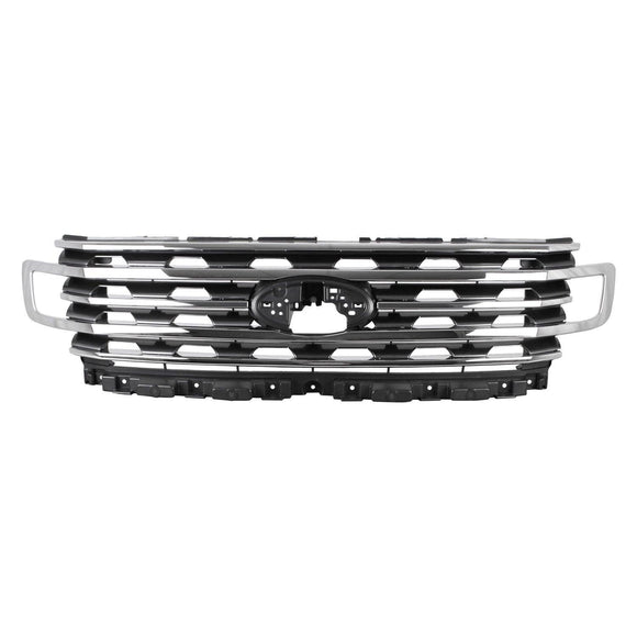 2018-2019 Ford Expedition Grille Assembly Chrome/Matte Black Without Camera